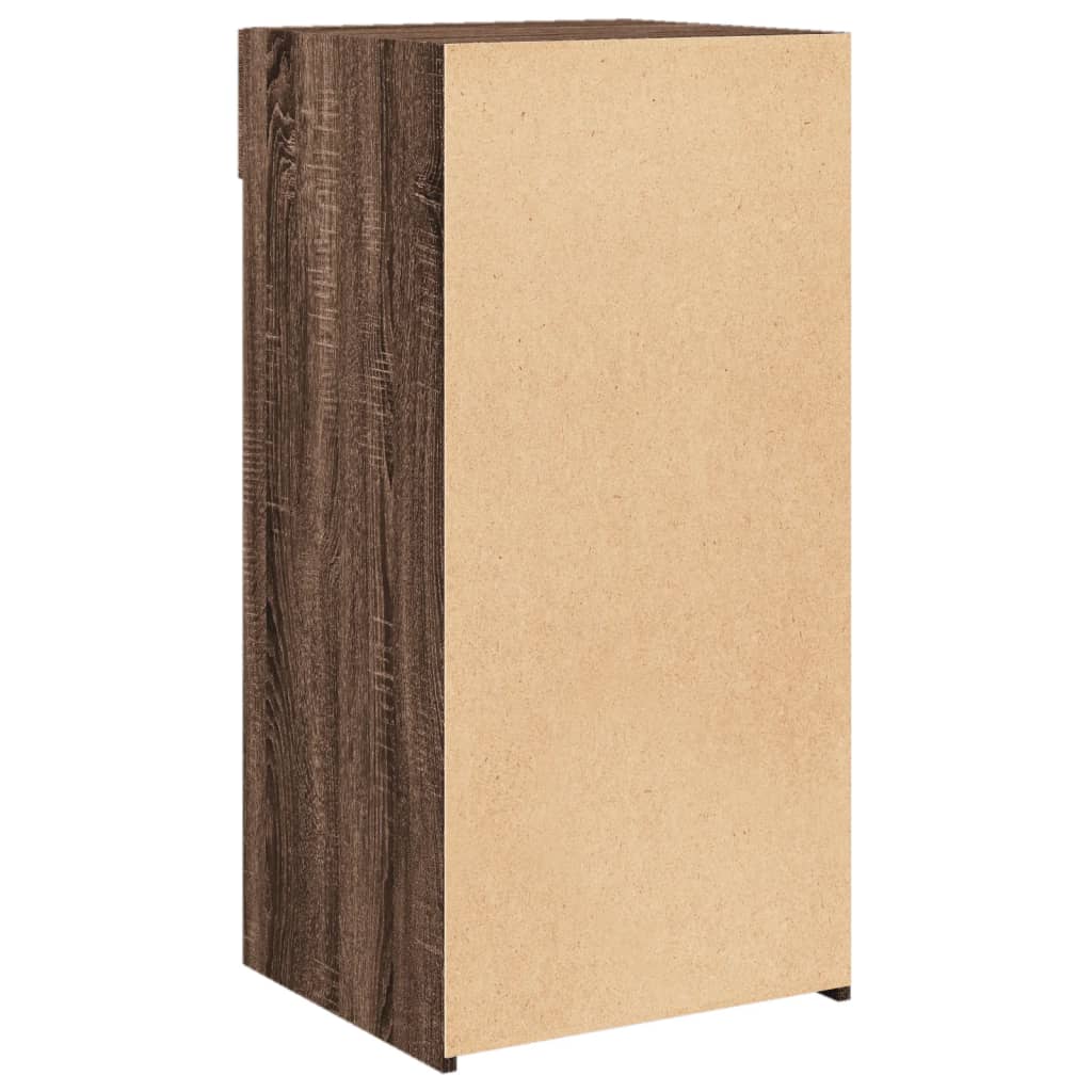Dressoir 45x42,5x93 cm bewerkt hout bruin eikenkleur