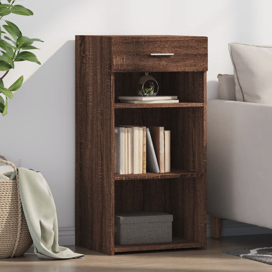 Dressoir 45x42,5x93 cm bewerkt hout bruin eikenkleur