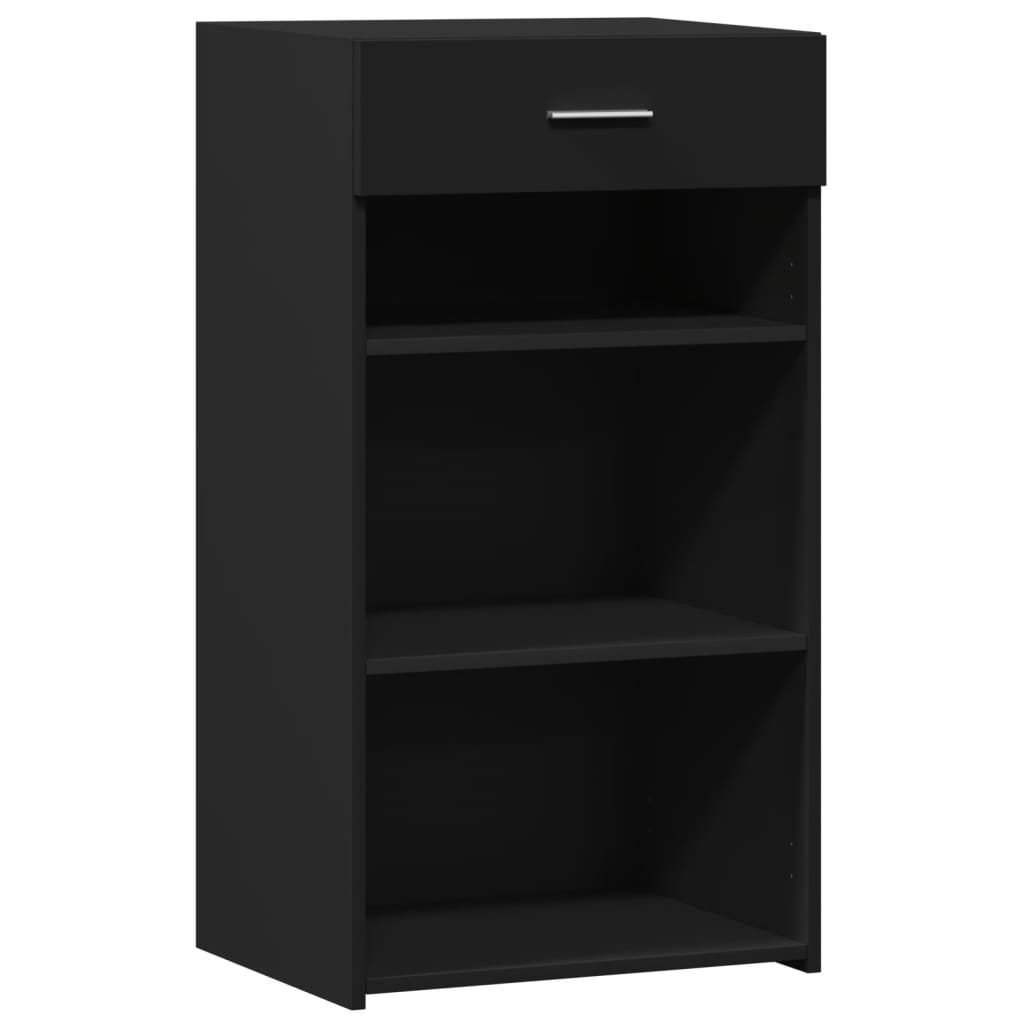 Dressoir 50x42,5x93 cm bewerkt hout zwart