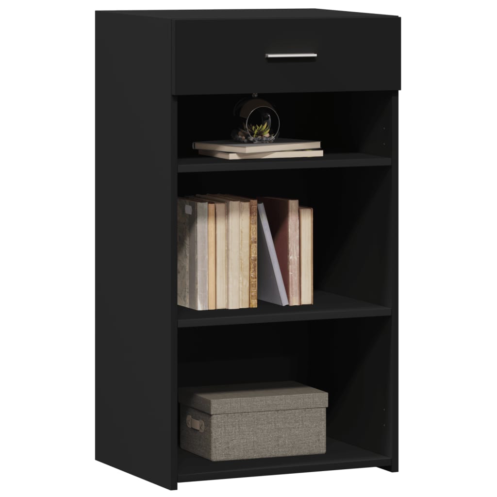 Dressoir 50x42,5x93 cm bewerkt hout zwart