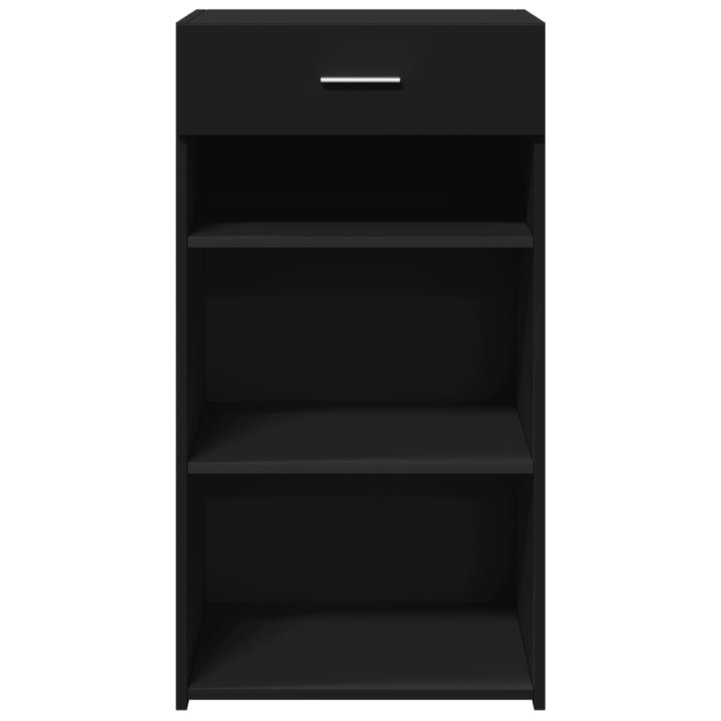 Dressoir 50x42,5x93 cm bewerkt hout zwart