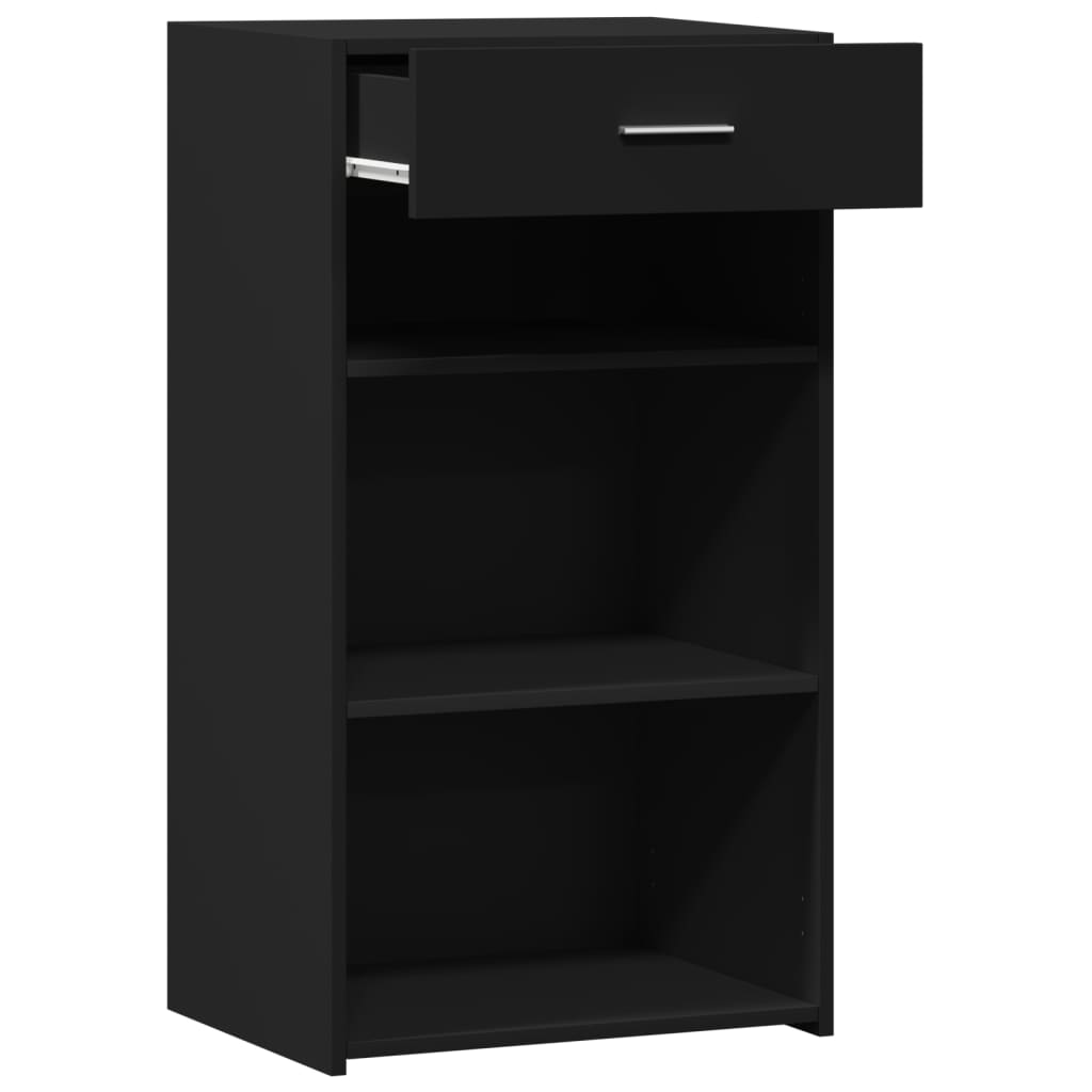 Dressoir 50x42,5x93 cm bewerkt hout zwart