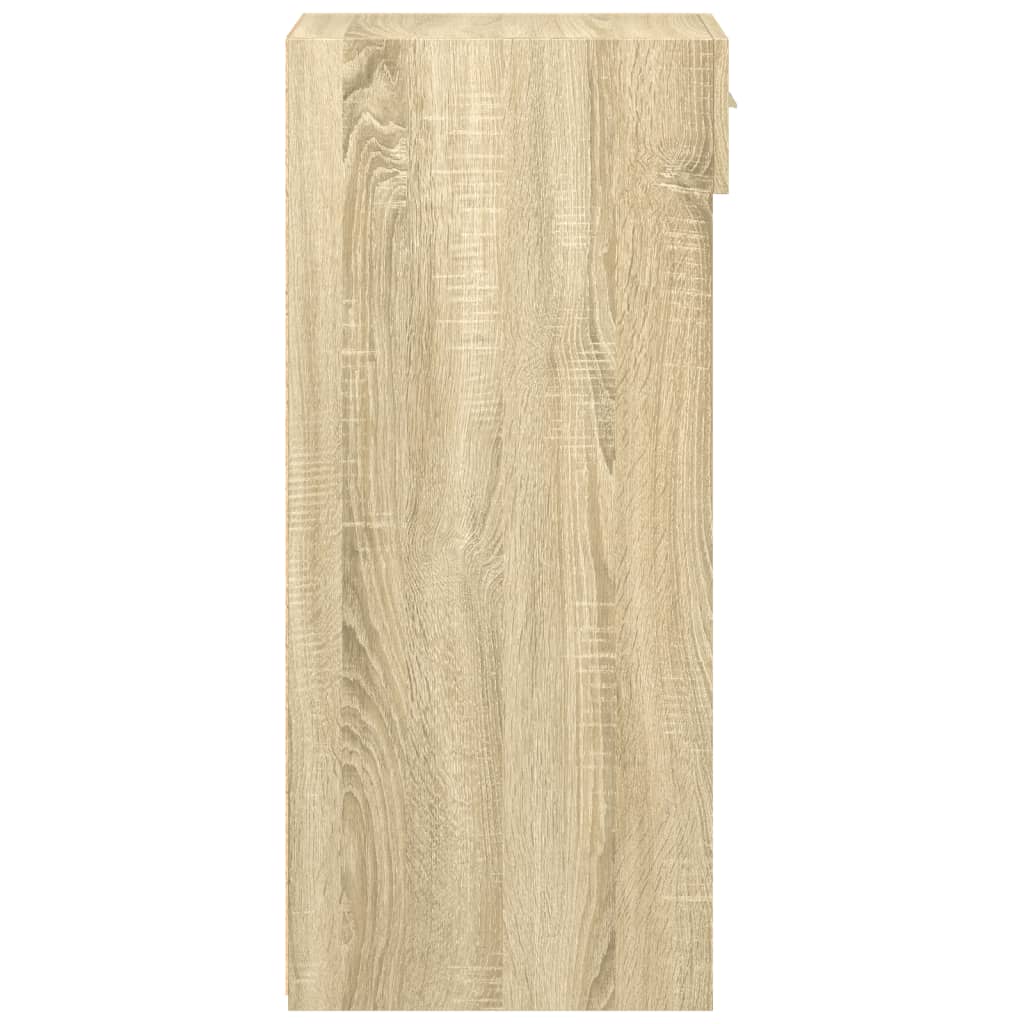 Dressoir 50x42,5x93 cm bewerkt hout sonoma eikenkleurig