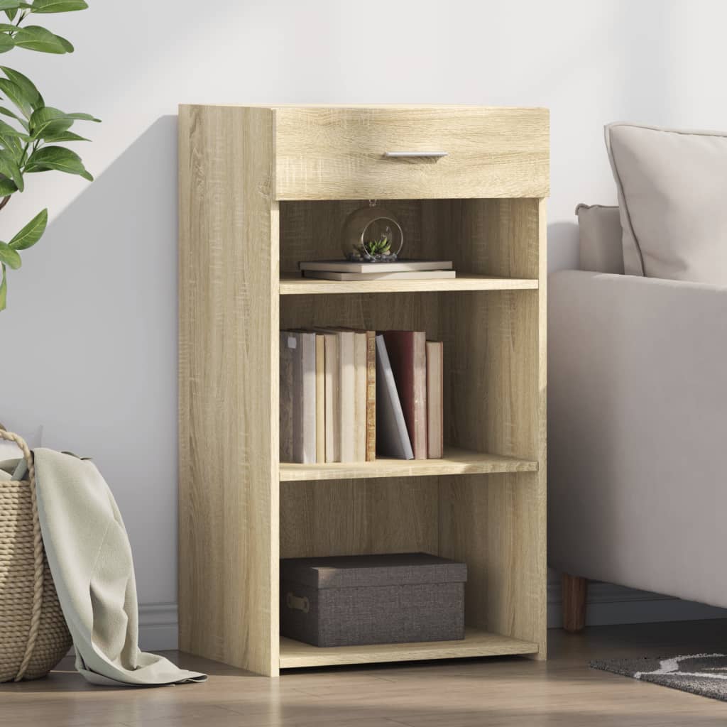 Dressoir 50x42,5x93 cm bewerkt hout sonoma eikenkleurig