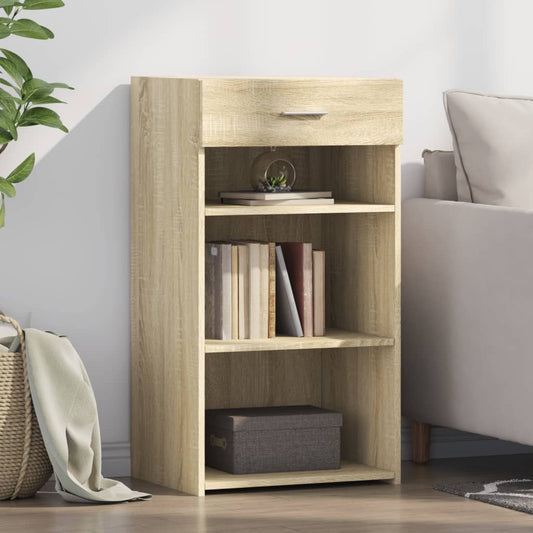 Dressoir 50x42,5x93 cm bewerkt hout sonoma eikenkleurig
