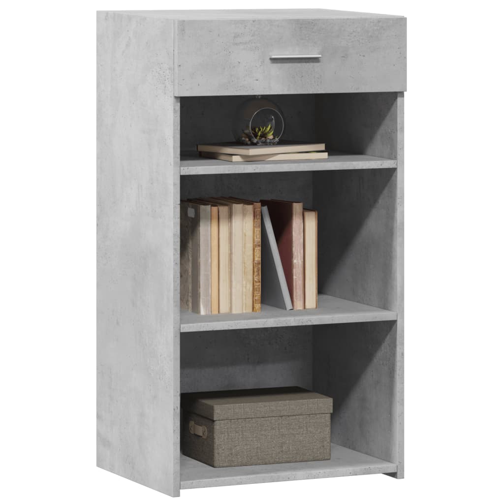 Dressoir 50x42,5x93 cm bewerkt hout betongrijs