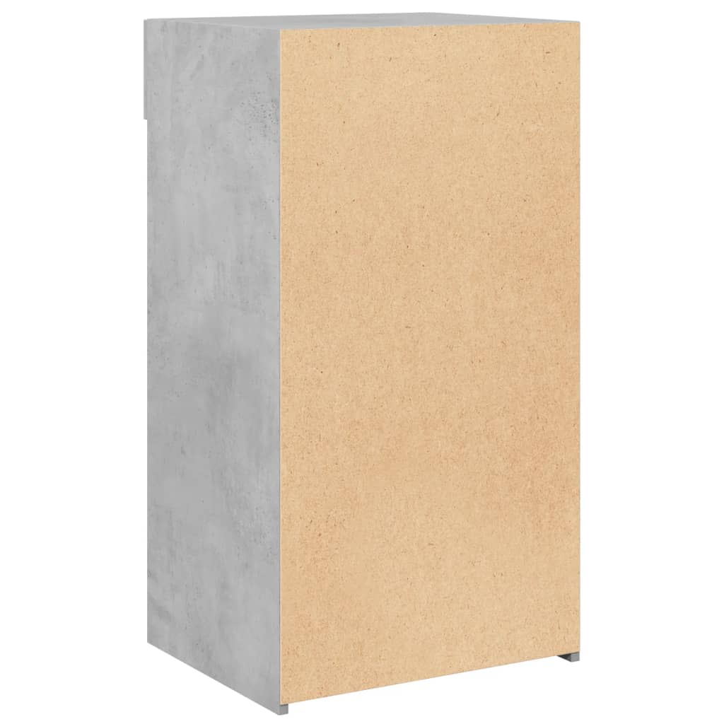Dressoir 50x42,5x93 cm bewerkt hout betongrijs