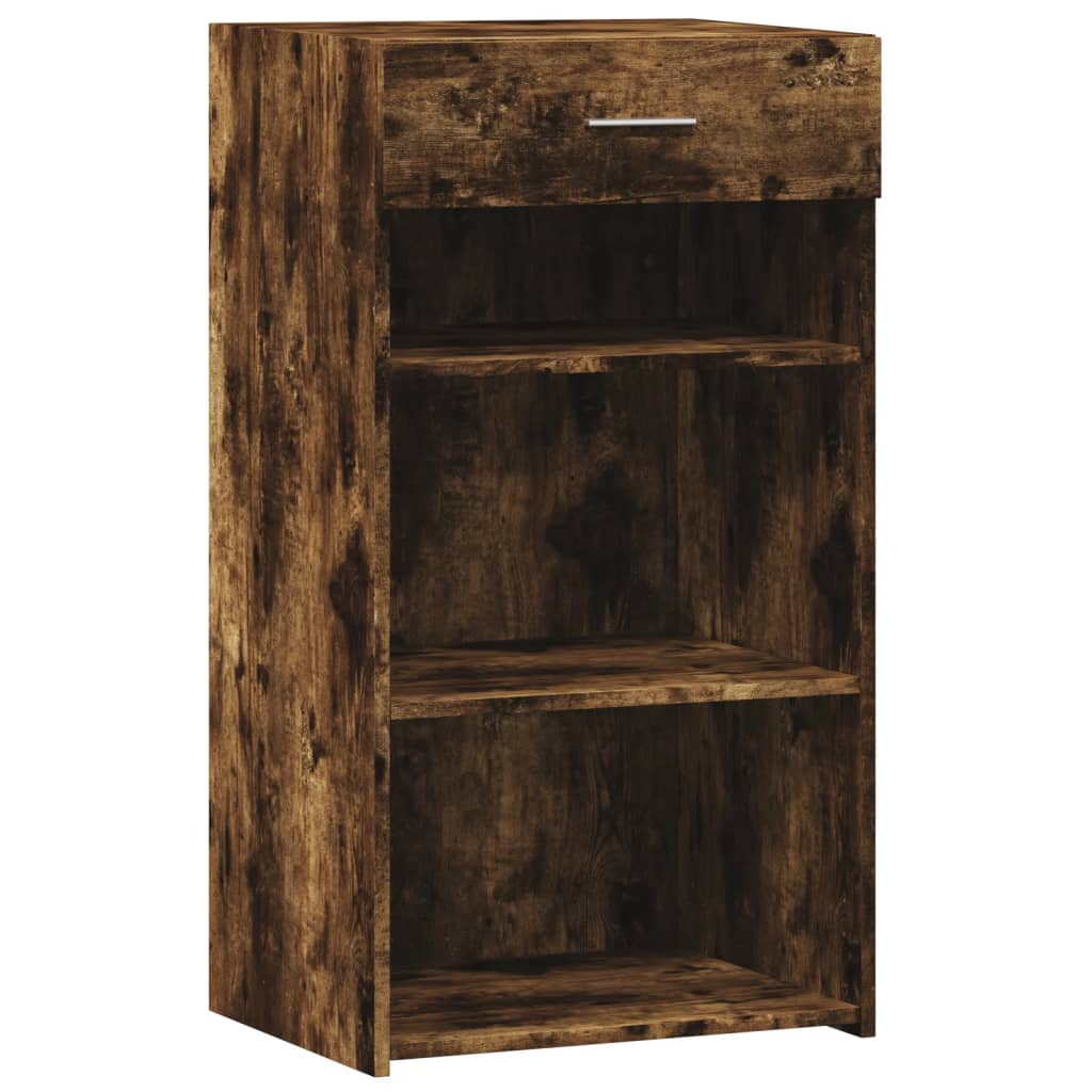 Dressoir 50x42,5x93 cm bewerkt hout gerookt eikenkleurig