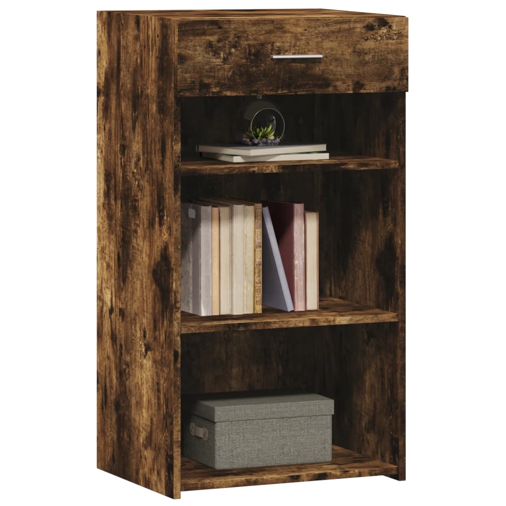 Dressoir 50x42,5x93 cm bewerkt hout gerookt eikenkleurig