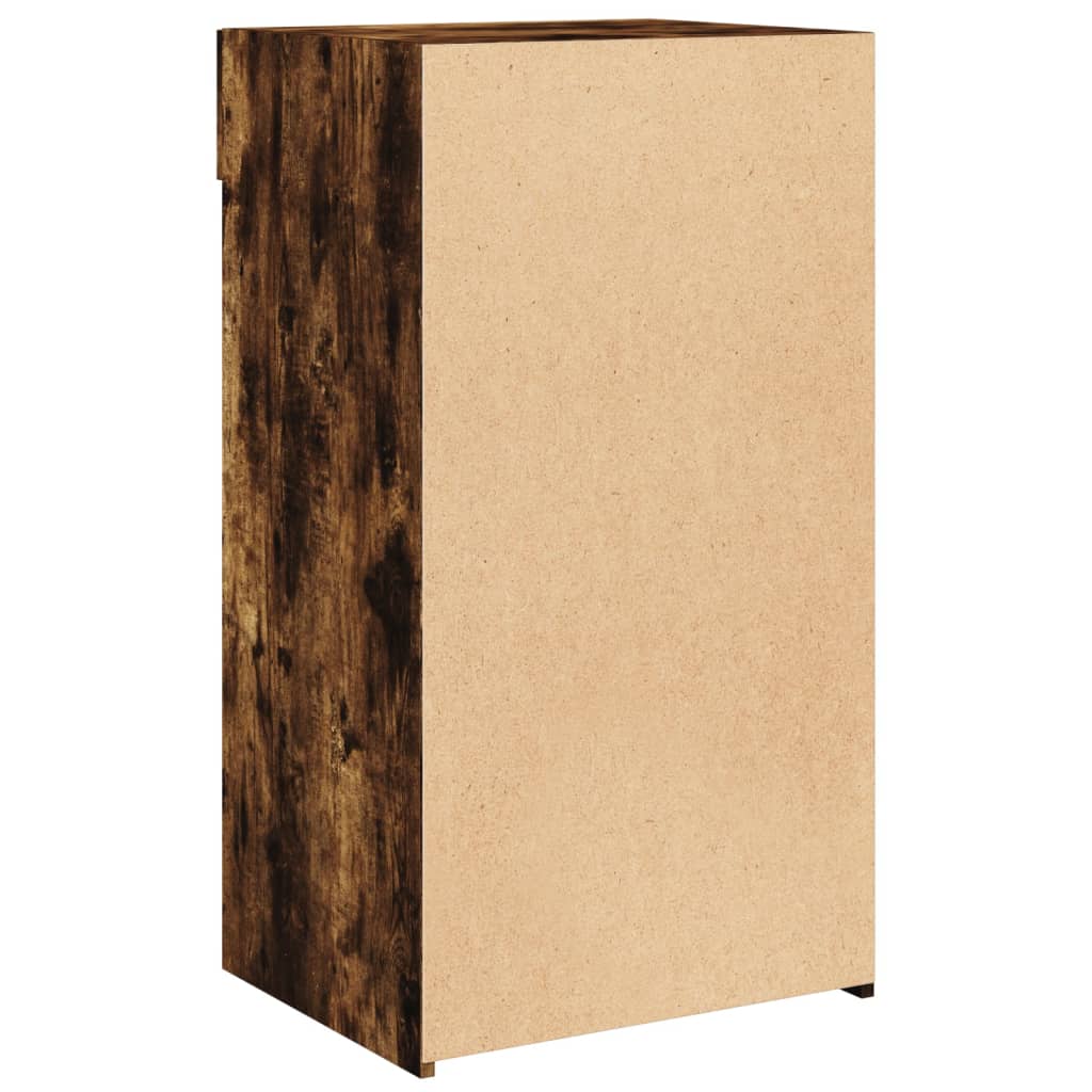 Dressoir 50x42,5x93 cm bewerkt hout gerookt eikenkleurig