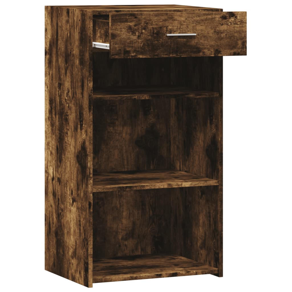 Dressoir 50x42,5x93 cm bewerkt hout gerookt eikenkleurig
