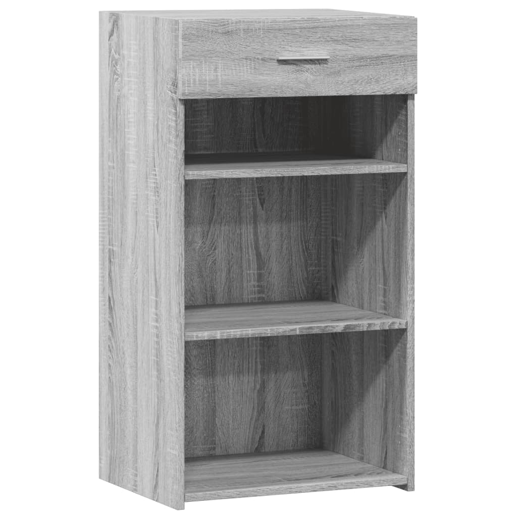 Dressoir 50x42,5x93 cm bewerkt hout grijs sonoma eikenkleurig