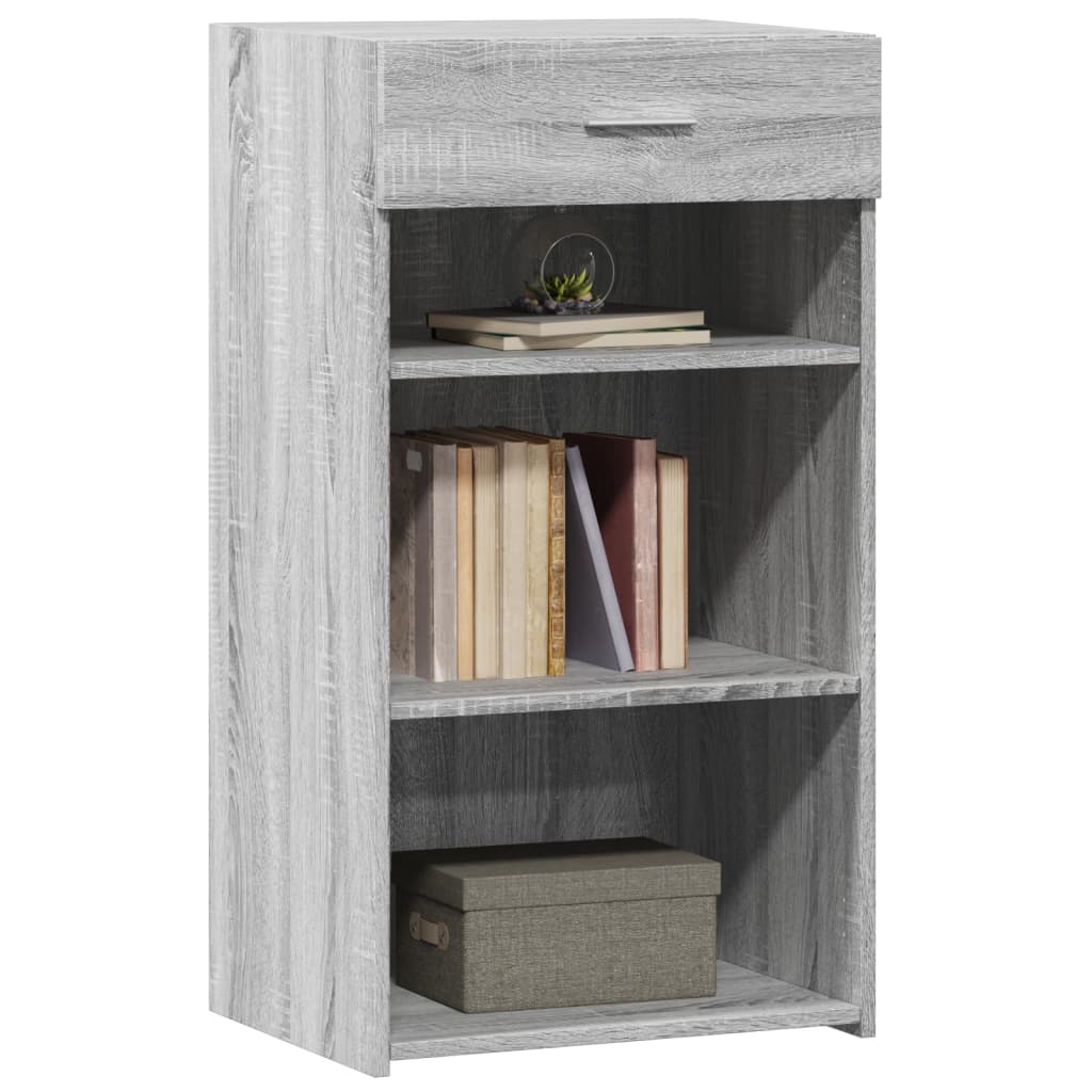 Dressoir 50x42,5x93 cm bewerkt hout grijs sonoma eikenkleurig