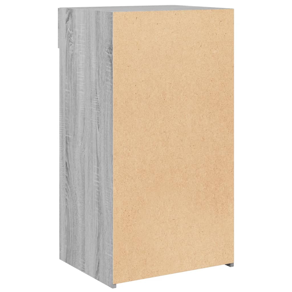 Dressoir 50x42,5x93 cm bewerkt hout grijs sonoma eikenkleurig