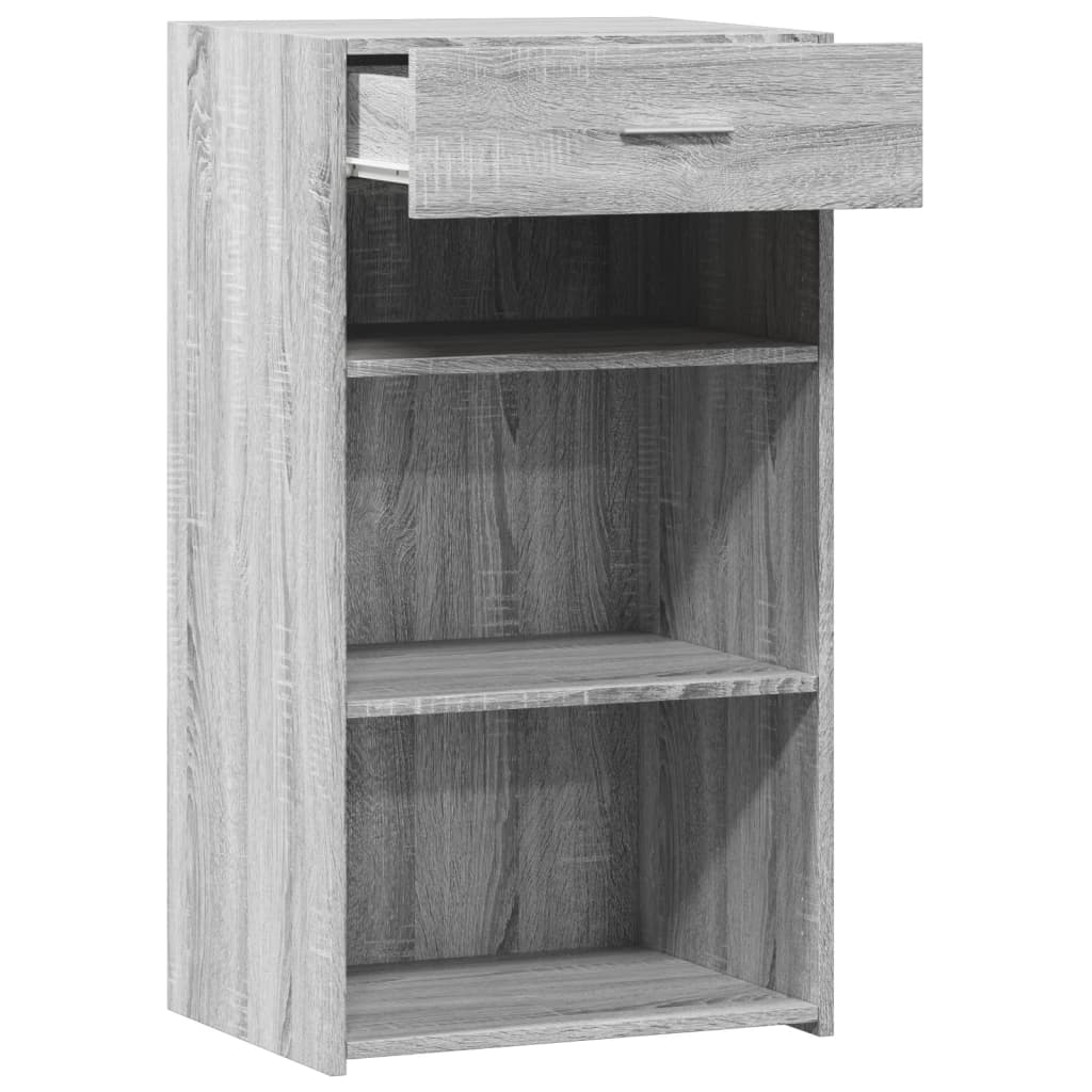 Dressoir 50x42,5x93 cm bewerkt hout grijs sonoma eikenkleurig