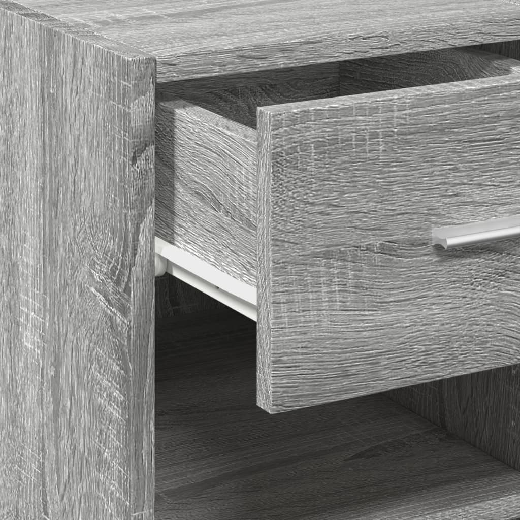 Dressoir 50x42,5x93 cm bewerkt hout grijs sonoma eikenkleurig