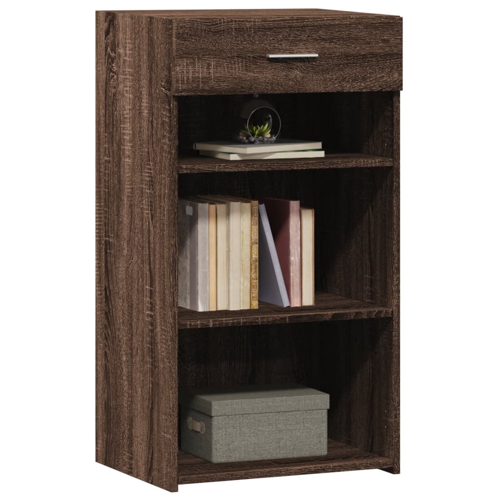 Dressoir 50x42,5x93 cm bewerkt hout bruin eikenkleur