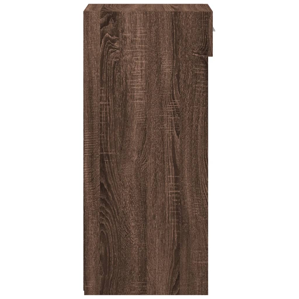 Dressoir 50x42,5x93 cm bewerkt hout bruin eikenkleur
