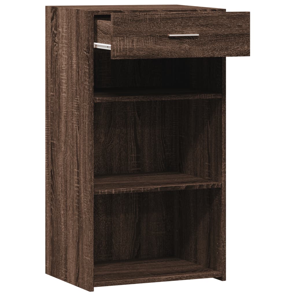 Dressoir 50x42,5x93 cm bewerkt hout bruin eikenkleur