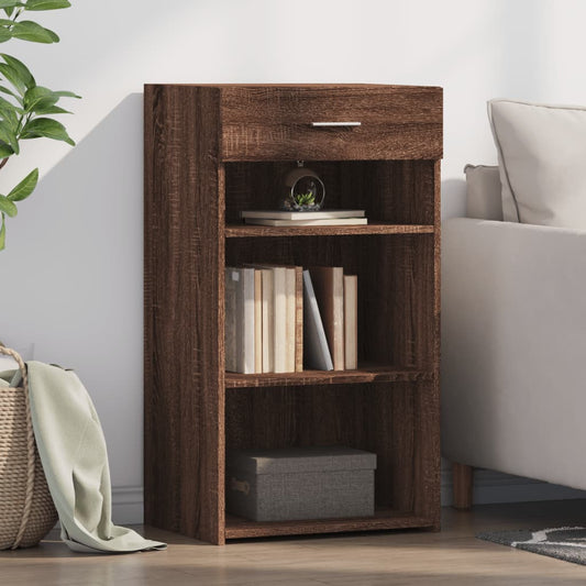 Dressoir 50x42,5x93 cm bewerkt hout bruin eikenkleur