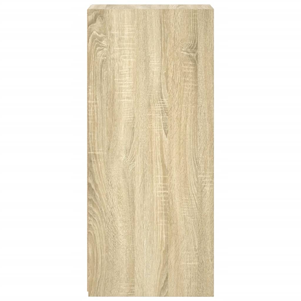 Dressoir 30x41x93 cm bewerkt hout sonoma eikenkleurig