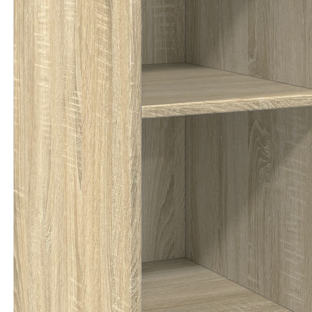 Dressoir 30x41x93 cm bewerkt hout sonoma eikenkleurig