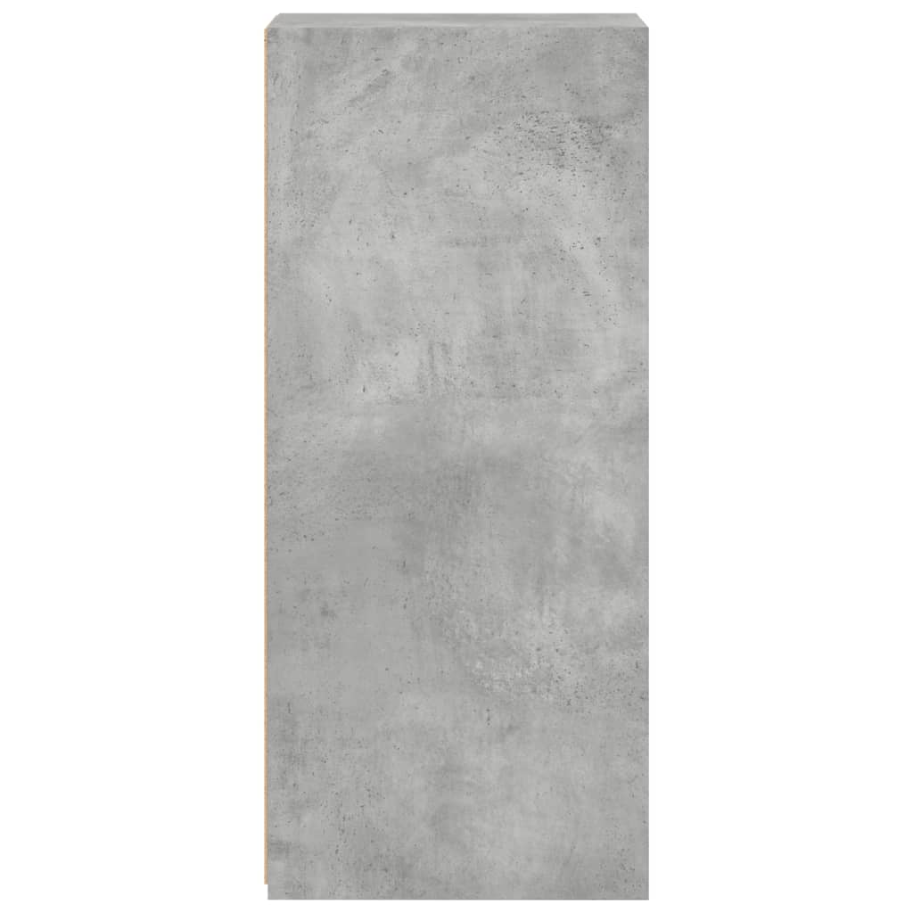 Dressoir 30x41x93 cm bewerkt hout betongrijs