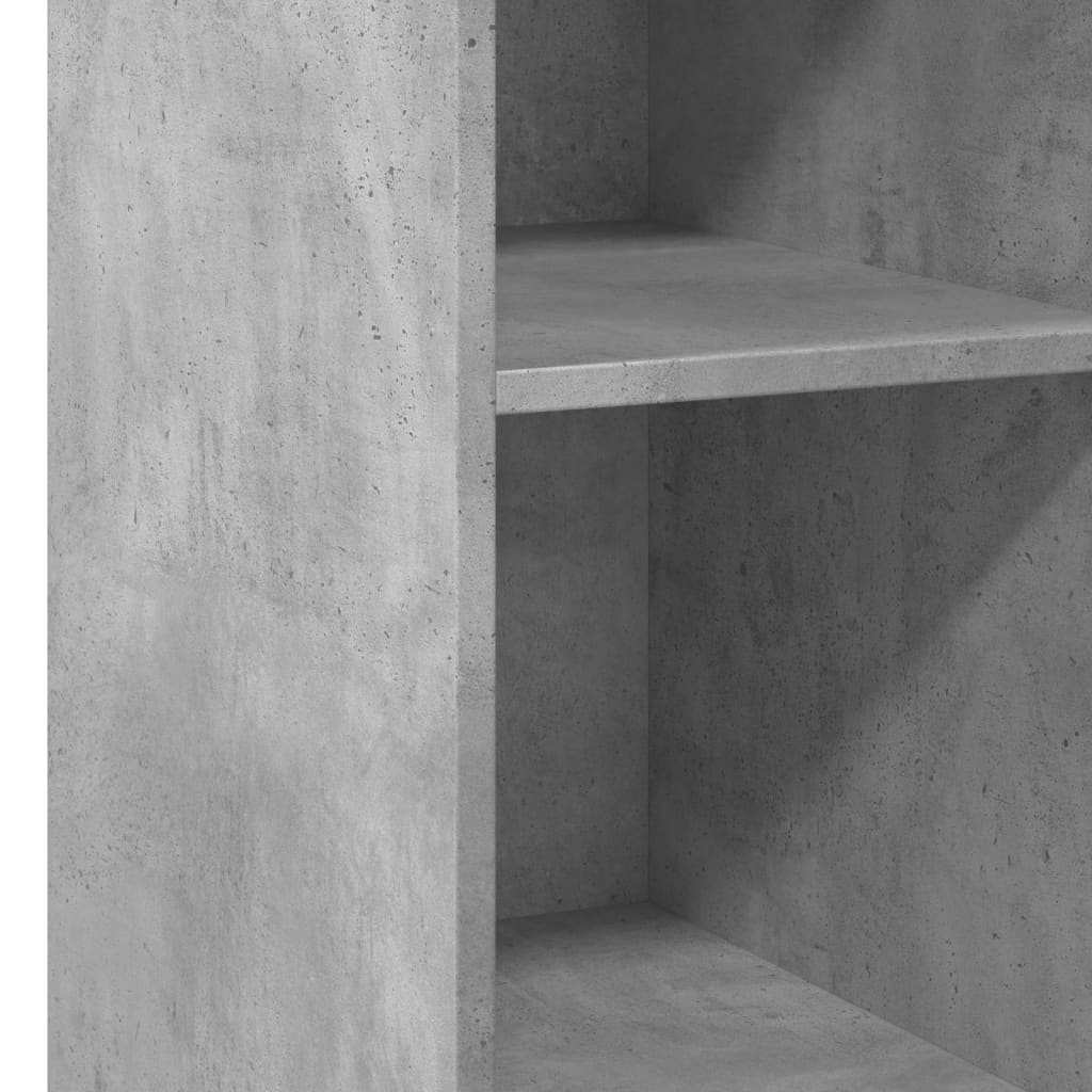 Dressoir 30x41x93 cm bewerkt hout betongrijs