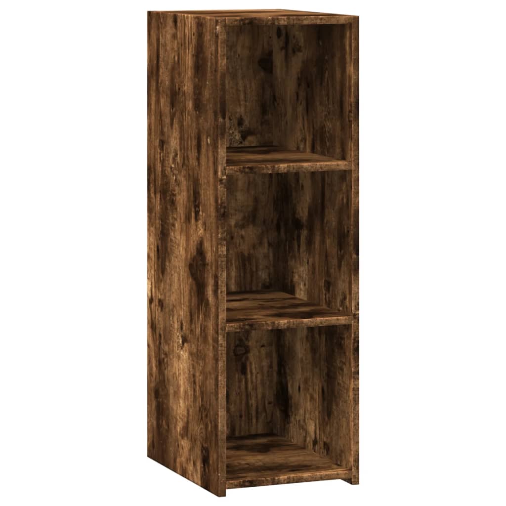 Dressoir 30x41x93 cm bewerkt hout gerookt eikenkleurig