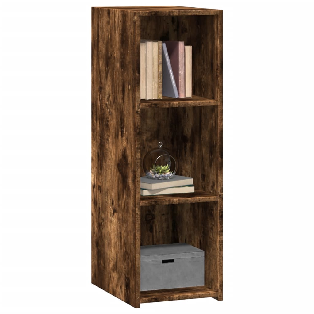 Dressoir 30x41x93 cm bewerkt hout gerookt eikenkleurig