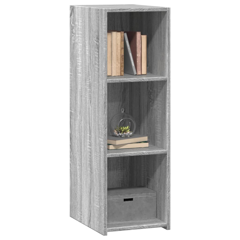 Dressoir 30x41x93 cm bewerkt hout grijs sonoma eikenkleurig