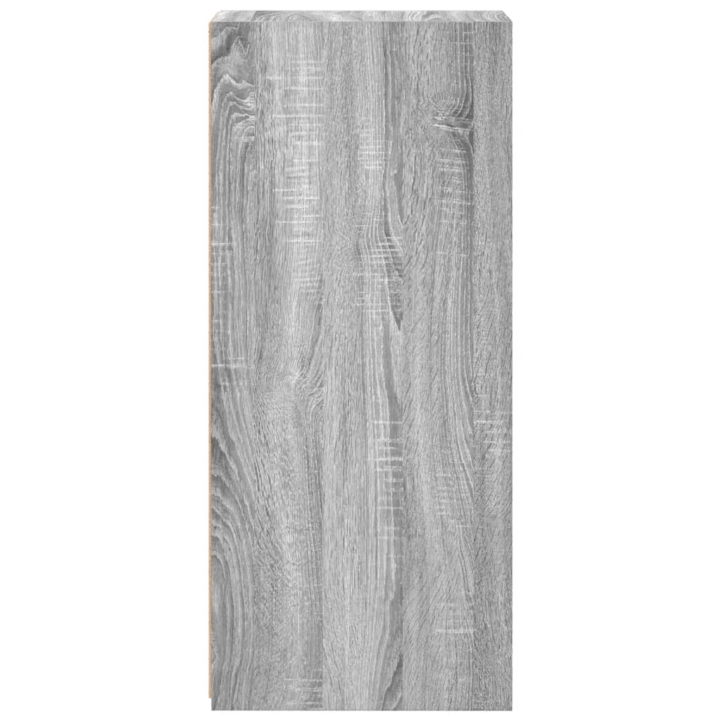 Dressoir 30x41x93 cm bewerkt hout grijs sonoma eikenkleurig