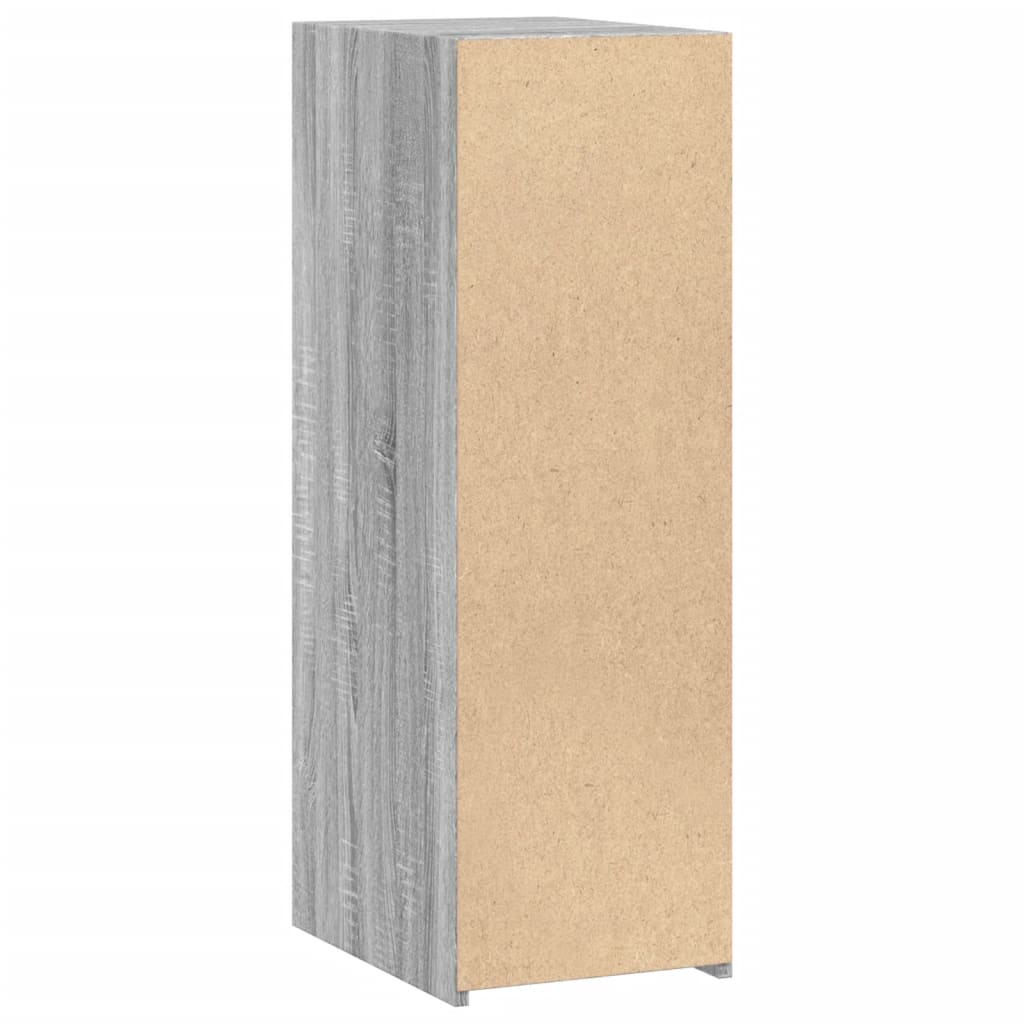 Dressoir 30x41x93 cm bewerkt hout grijs sonoma eikenkleurig