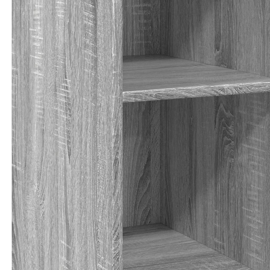 Dressoir 30x41x93 cm bewerkt hout grijs sonoma eikenkleurig