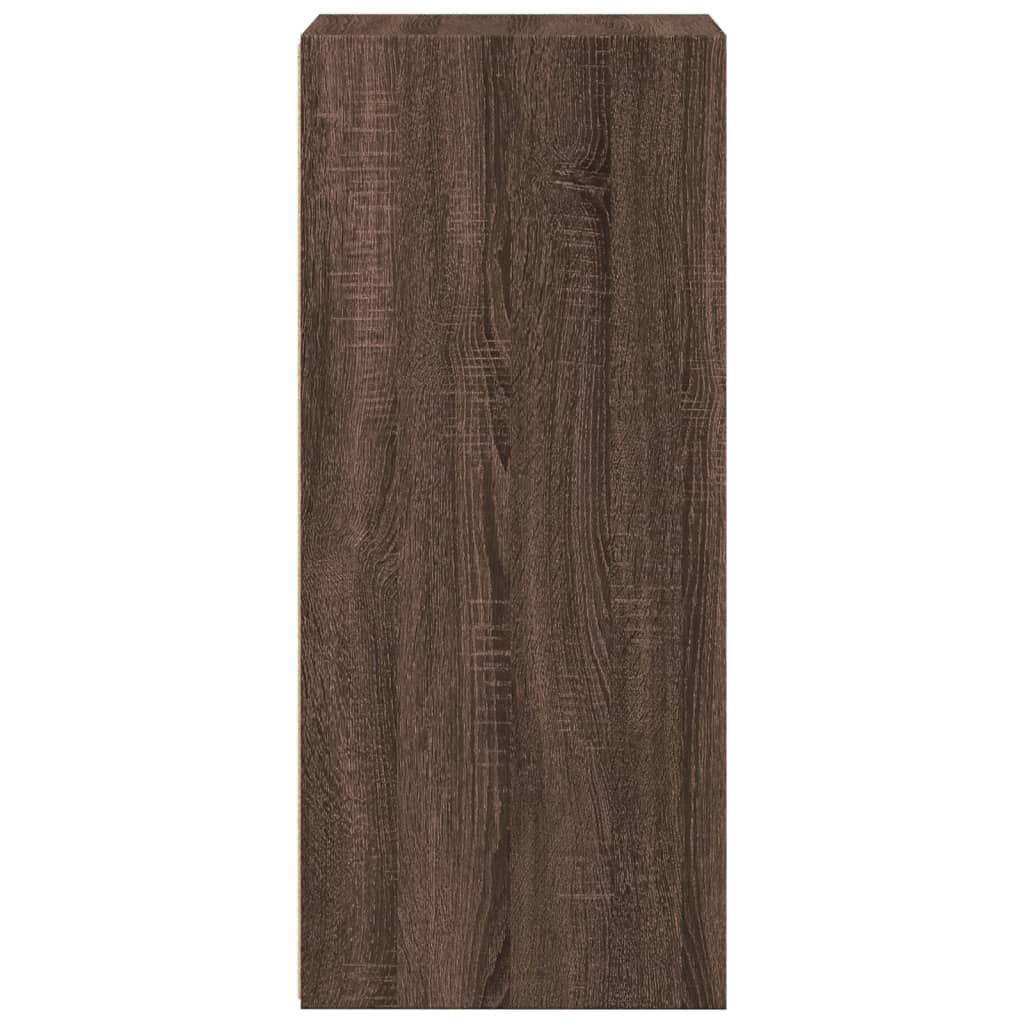 Dressoir 40x41x93 cm bewerkt hout bruin eikenkleur