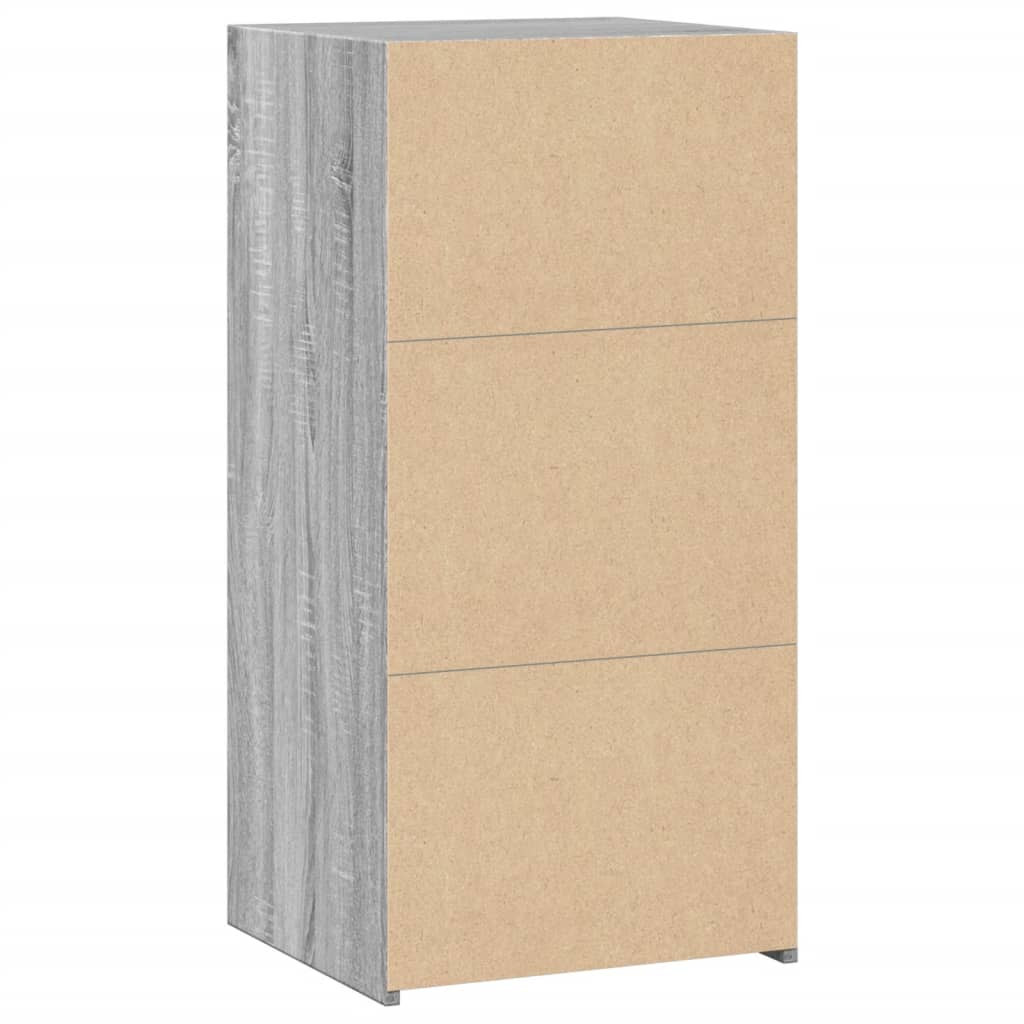 Dressoir 45x41x93 cm bewerkt hout grijs sonoma eikenkleurig