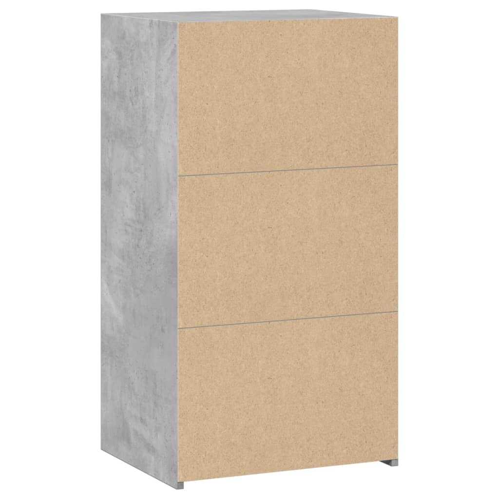 Dressoir 50x41x93 cm bewerkt hout betongrijs