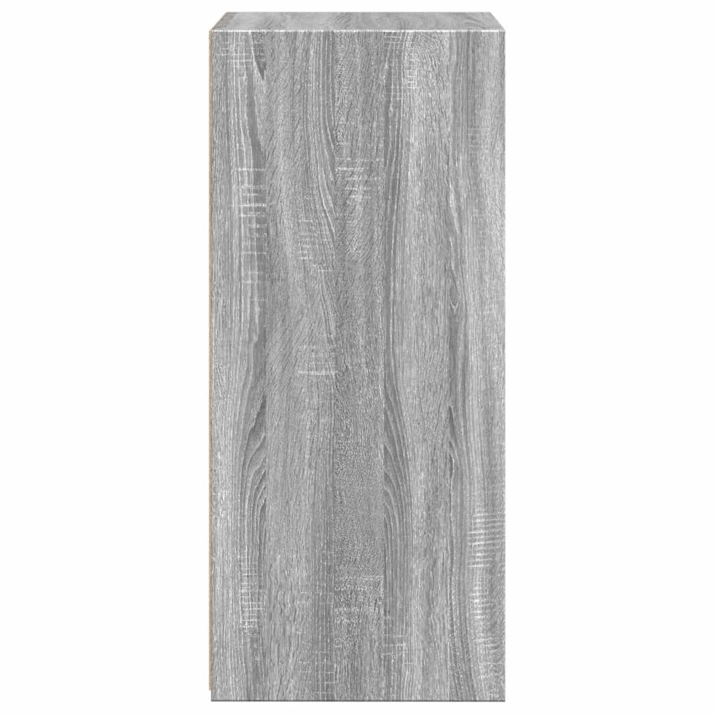 Dressoir 50x41x93 cm bewerkt hout grijs sonoma eikenkleurig