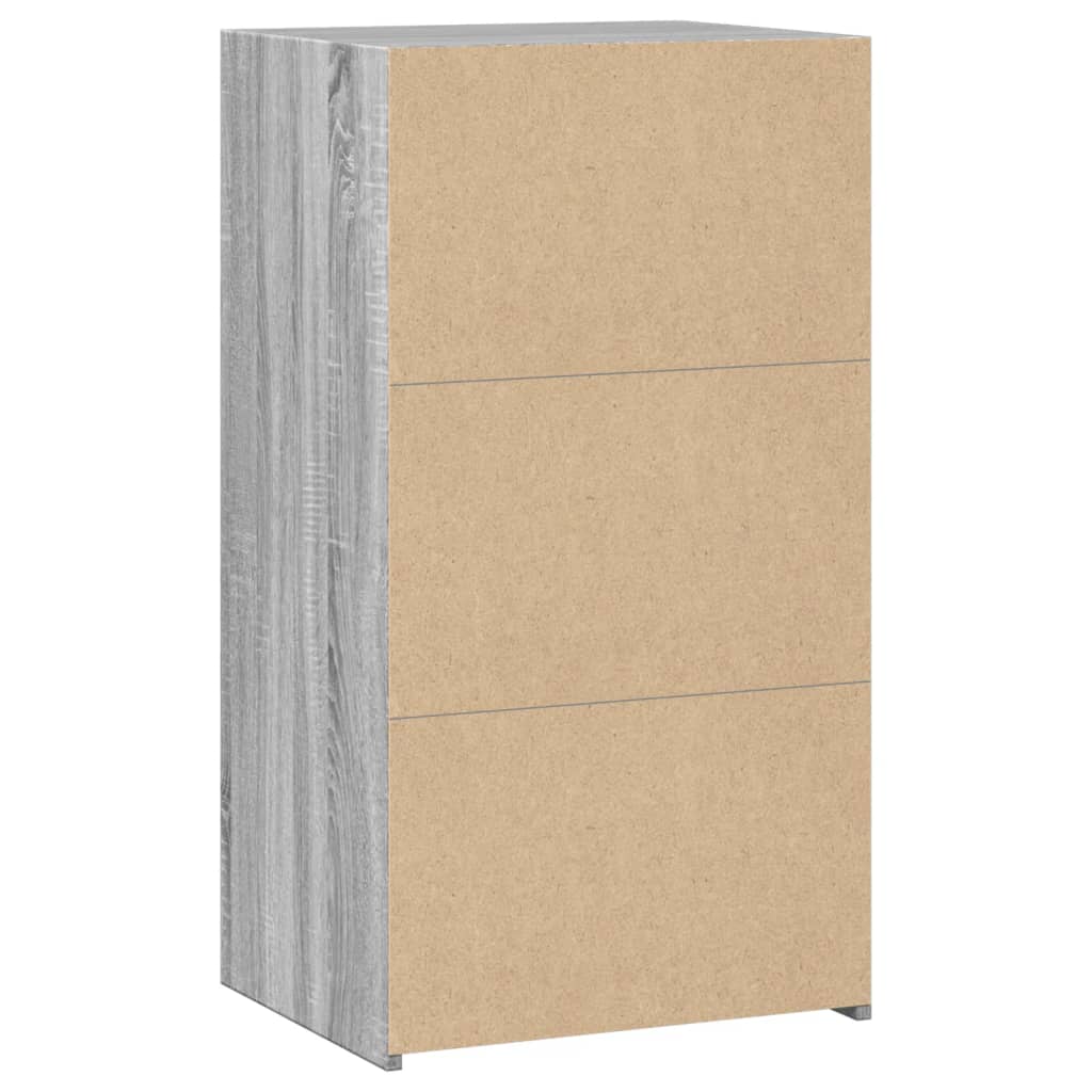 Dressoir 50x41x93 cm bewerkt hout grijs sonoma eikenkleurig