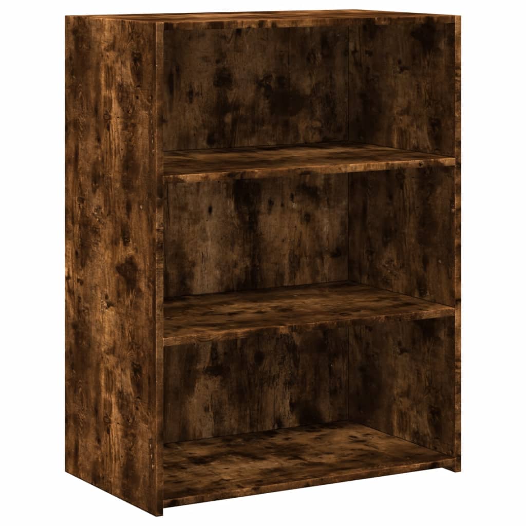 Dressoir 70x41x93 cm bewerkt hout gerookt eikenkleurig