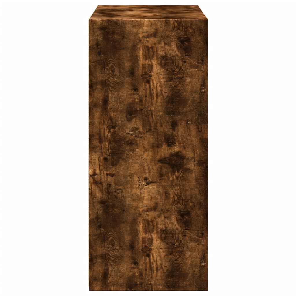 Dressoir 70x41x93 cm bewerkt hout gerookt eikenkleurig