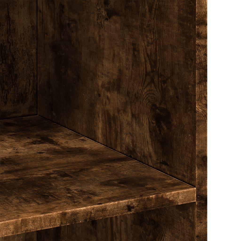 Dressoir 70x41x93 cm bewerkt hout gerookt eikenkleurig