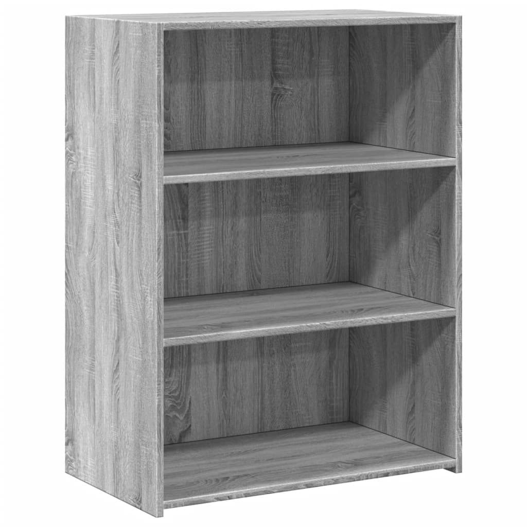 Dressoir 70x41x93 cm bewerkt hout grijs sonoma eikenkleurig