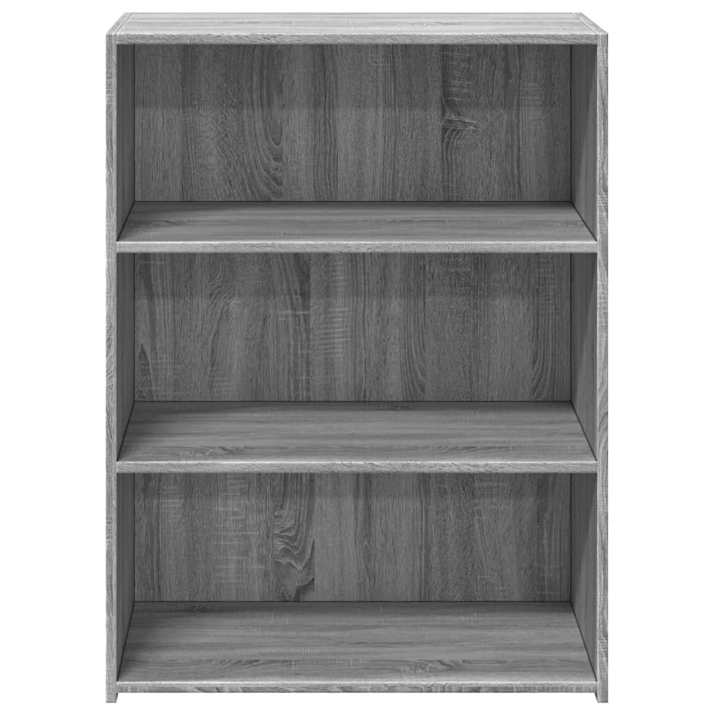 Dressoir 70x41x93 cm bewerkt hout grijs sonoma eikenkleurig