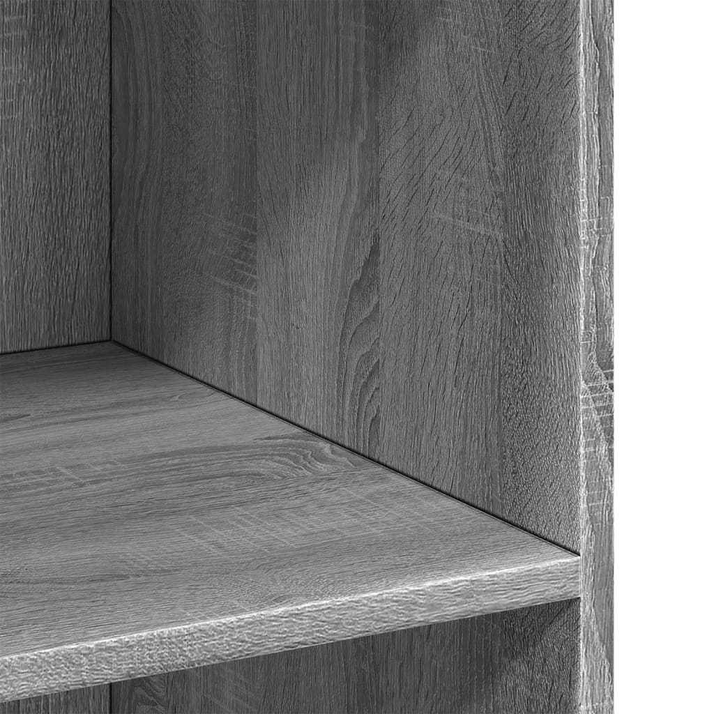 Dressoir 70x41x93 cm bewerkt hout grijs sonoma eikenkleurig