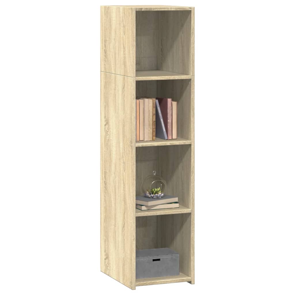 Hoge kast 30x41x124 cm bewerkt hout sonoma eikenkleurig