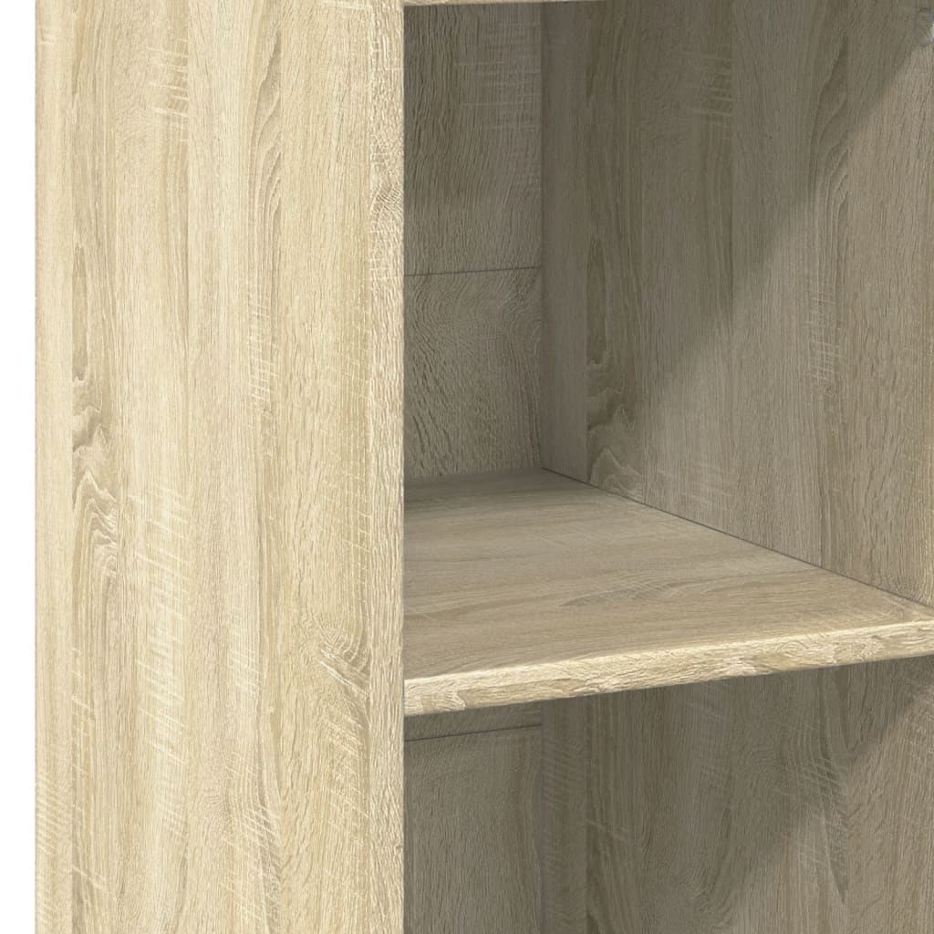 Hoge kast 30x41x124 cm bewerkt hout sonoma eikenkleurig