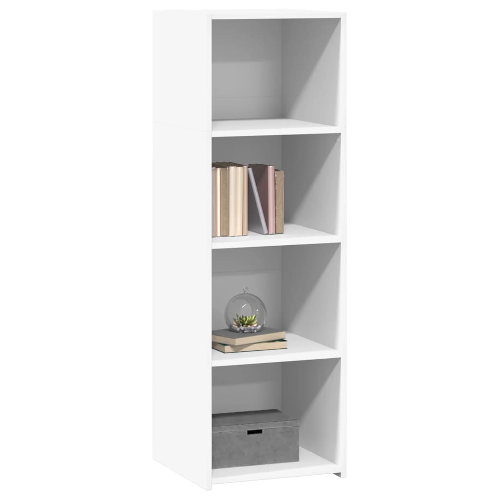 Hoge kast 40x41x124 cm bewerkt hout wit