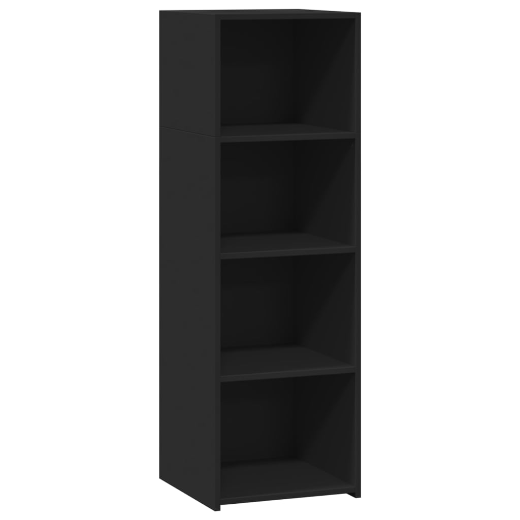 Hoge kast 40x41x124 cm bewerkt hout zwart