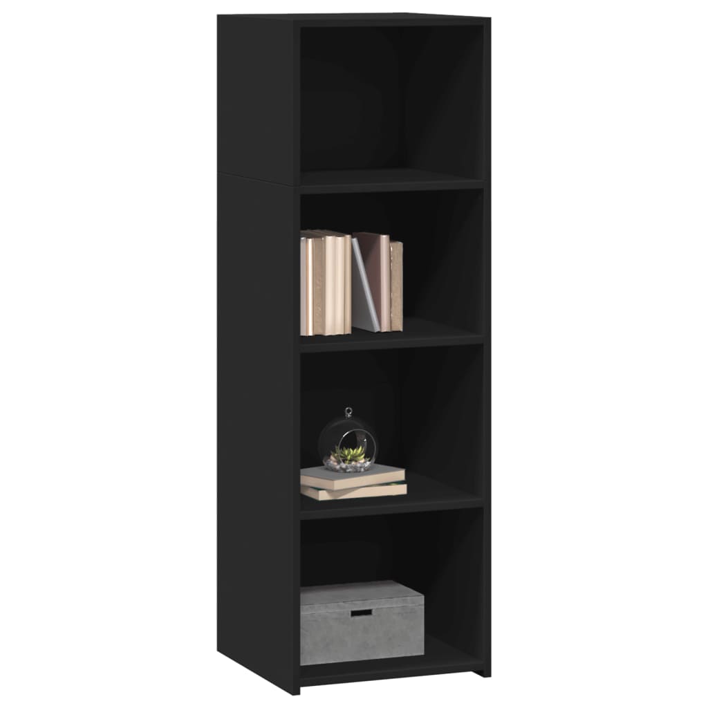 Hoge kast 40x41x124 cm bewerkt hout zwart